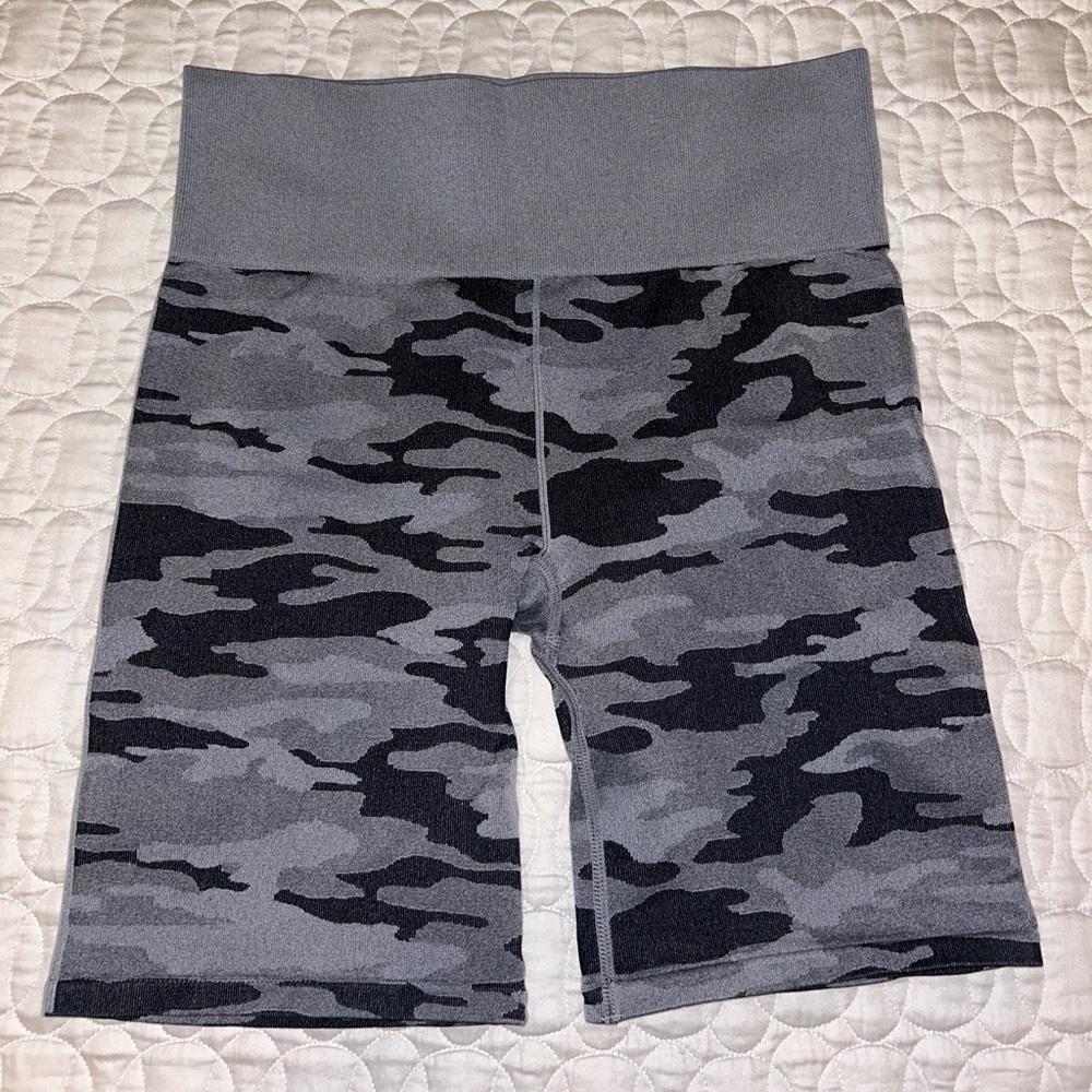 Ryka Gray Camouflage Bike Shorts
